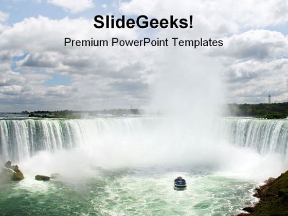 horseshoe niagara falls nature powerpoint templates and nature powerpoint background