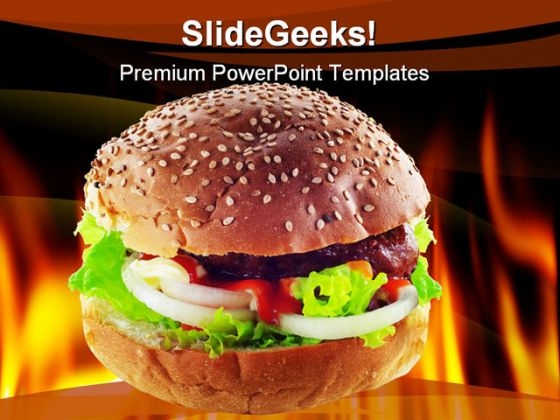 hot_burger_food_powerpoint_template_0810_title