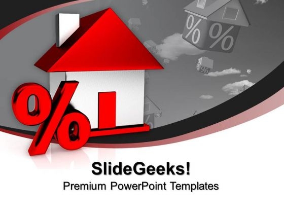 House And Percentge Sign Business PowerPoint Templates And PowerPoint Themes 0912 House And Percentge Sign Business PowerPoint Templates And PowerPoint Themes 0912