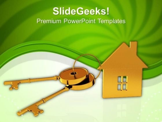 House Connected With Keys Real Estate PowerPoint Templates Ppt Backgrounds For Slides 0113 House Connected With Keys Real Estate PowerPoint Templates Ppt Backgrounds For Slides 0113