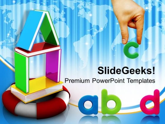 House Made Of Books On Lifeline Future PowerPoint Templates And PowerPoint Themes 1112 House Made Of Books On Lifeline Future PowerPoint Templates And PowerPoint Themes 1112