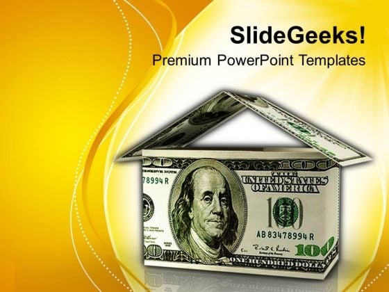 House Made Of Us Doallrs PowerPoint Templates Ppt Backgrounds For Slides 0113 House Made Of Us Doallrs PowerPoint Templates Ppt Backgrounds For Slides 0113