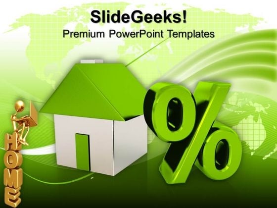 House Model With Percent Sign Finance PowerPoint Templates And PowerPoint Themes 0912 House Model With Percent Sign Finance PowerPoint Templates And PowerPoint Themes 0912