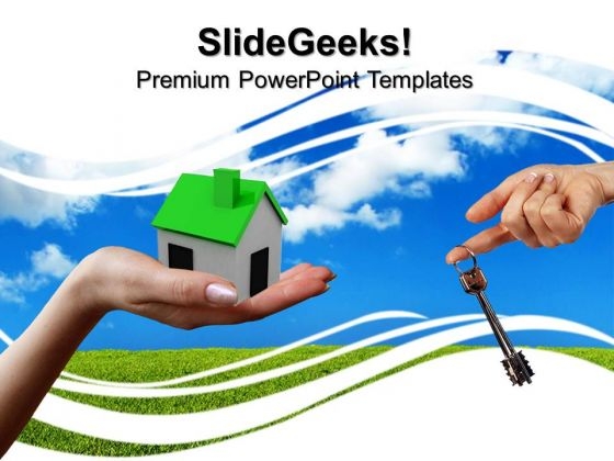 House With Key Real Estate PowerPoint Templates And PowerPoint Themes 0812 House With Key Real Estate PowerPoint Templates And PowerPoint Themes 0812