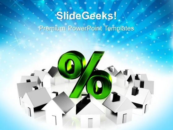 Houses And Percent Symbol Architecture PowerPoint Templates Ppt Backgrounds For Slides 1212 Houses And Percent Symbol Architecture PowerPoint Templates Ppt Backgrounds For Slides 1212
