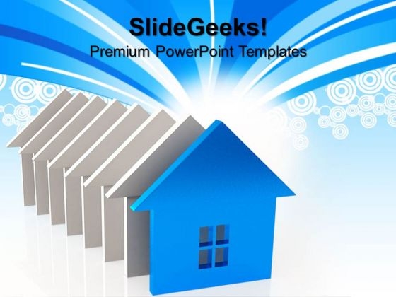 Houses Real Estate PowerPoint Templates And PowerPoint Themes 0812 Houses Real Estate PowerPoint Templates And PowerPoint Themes 0812