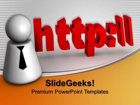 Http Text In 3d Internet PowerPoint Templates And PowerPoint Themes 0912