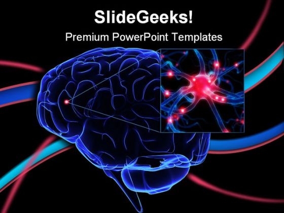 Human Brain Medical PowerPoint Backgrounds And Templates 1210