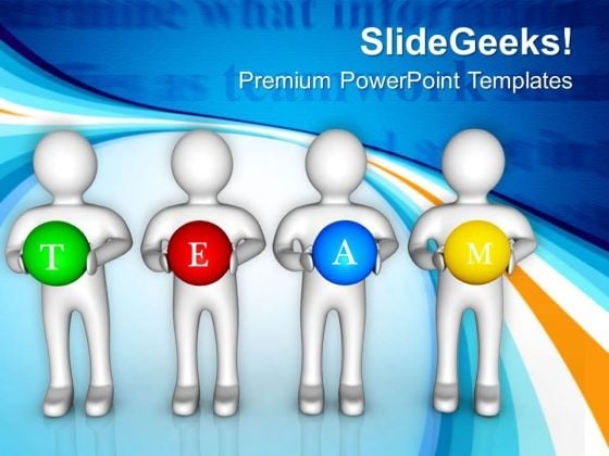 Human Character With Word Team PowerPoint Templates Ppt Backgrounds For Slides 0713 Human Character With Word Team PowerPoint Templates Ppt Backgrounds For Slides 0713