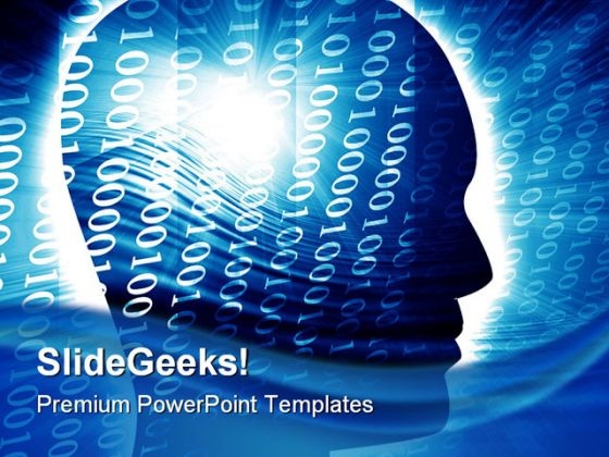 Human Head Binary Background PowerPoint Themes And PowerPoint Slides 0811 Human Head Binary Background PowerPoint Themes And PowerPoint Slides 0811