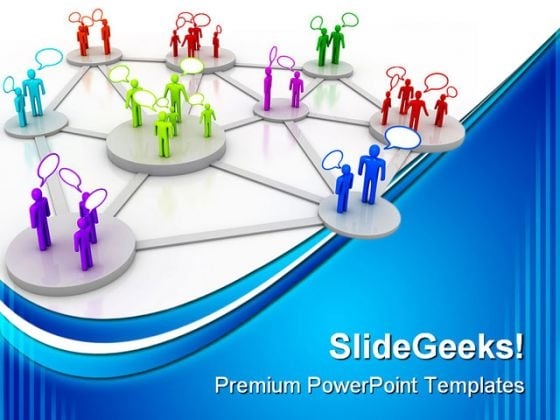 Human Network Communication PowerPoint Templates And PowerPoint Backgrounds 0311 Human Network Communication PowerPoint Templates And PowerPoint Backgrounds 0311