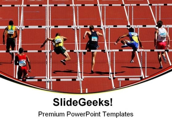 Hurdles Sports Competition PowerPoint Templates And PowerPoint Backgrounds 0611 Hurdles Sports Competition PowerPoint Templates And PowerPoint Backgrounds 0611
