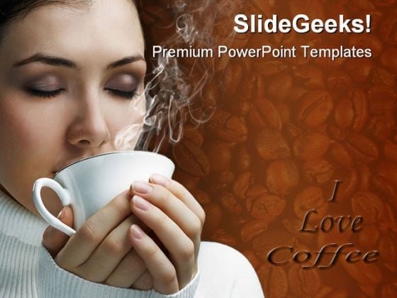 I Love Coffee Health PowerPoint Templates And PowerPoint Backgrounds 0111
