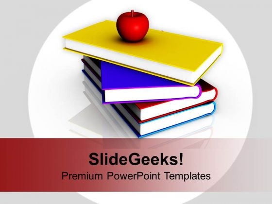 I Love School Books Apple Food Education PowerPoint Templates Ppt Backgrounds For Slides 0113 I Love School Books Apple Food Education PowerPoint Templates Ppt Backgrounds For Slides 0113