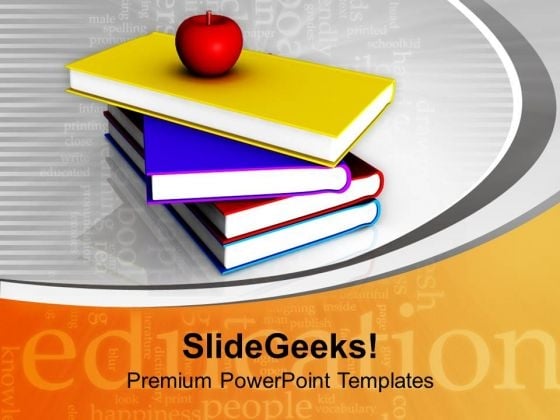I Love School Food Books Apple PowerPoint Templates Ppt Backgrounds For Slides 0213 I Love School Food Books Apple PowerPoint Templates Ppt Backgrounds For Slides 0213