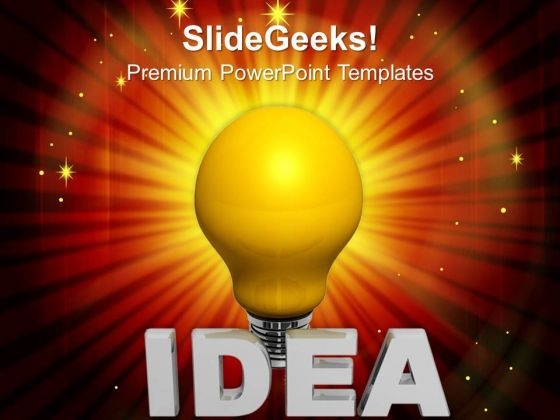 Idea Light Bulb Concept Technology PowerPoint Templates And PowerPoint Themes 0812 Idea Light Bulb Concept Technology PowerPoint Templates And PowerPoint Themes 0812
