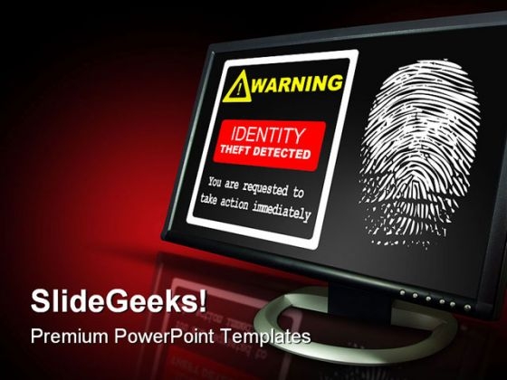 Identification Theft Alert Security PowerPoint Backgrounds And Templates 1210 Identification Theft Alert Security PowerPoint Backgrounds And Templates 1210