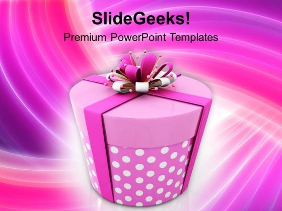 Illustration Of Christmas Gift PowerPoint Template 1113 Illustration Of Christmas Gift PowerPoint Template 1113
