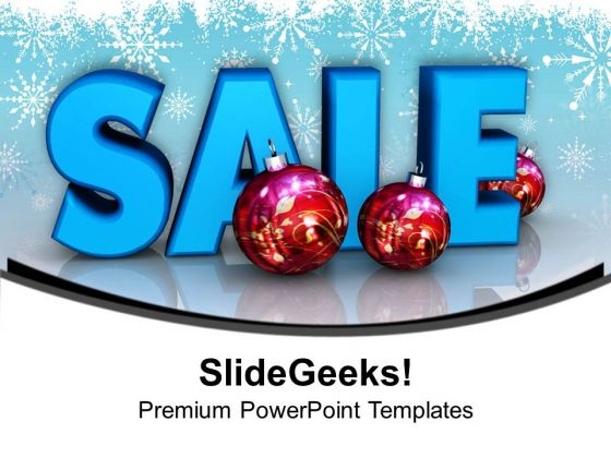 Illustration Of Christmas Sale With Xmas Balls PowerPoint Templates Ppt Backgrounds For Slides 0113 Illustration Of Christmas Sale With Xmas Balls PowerPoint Templates Ppt Backgrounds For Slides 0113