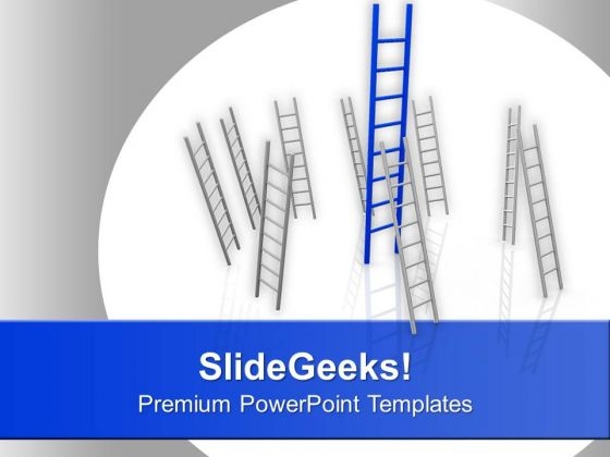 Illustration Of Ladder Of Success PowerPoint Templates Ppt Backgrounds For Slides 0113 Illustration Of Ladder Of Success PowerPoint Templates Ppt Backgrounds For Slides 0113