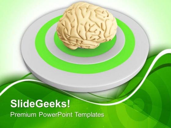 Image Of A Brain Over Target PowerPoint Templates Ppt Backgrounds For Slides 0713 Image Of A Brain Over Target PowerPoint Templates Ppt Backgrounds For Slides 0713