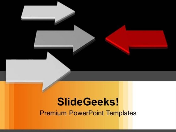 Image Of Arrows Opposition Concept PowerPoint Templates Ppt Backgrounds For Slides 0213 Image Of Arrows Opposition Concept PowerPoint Templates Ppt Backgrounds For Slides 0213