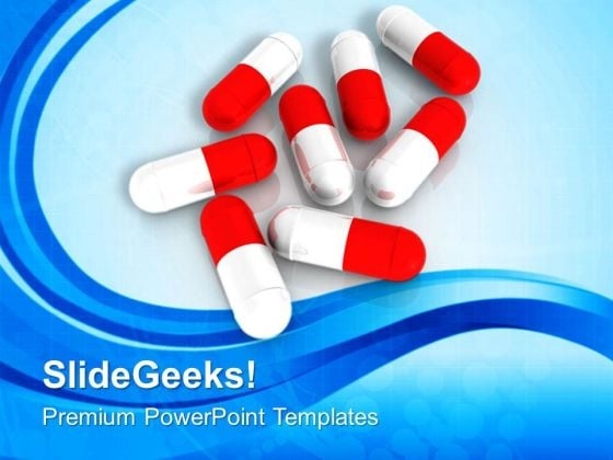 Image Of Capsules Over Blue Background PowerPoint Templates Ppt Backgrounds For Slides 0713 Image Of Capsules Over Blue Background PowerPoint Templates Ppt Backgrounds For Slides 0713