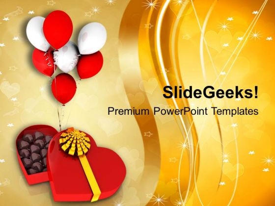 Image Of Chocolate Box With Balloons PowerPoint Templates Ppt Backgrounds For Slides 0713 Image Of Chocolate Box With Balloons PowerPoint Templates Ppt Backgrounds For Slides 0713
