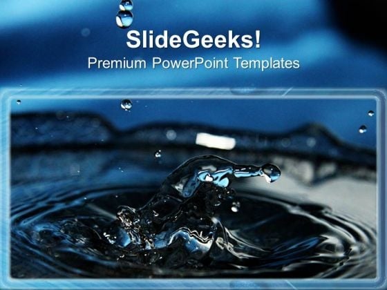 Image Of Falling Water Drops PowerPoint Templates Ppt Backgrounds For Slides 0213 Image Of Falling Water Drops PowerPoint Templates Ppt Backgrounds For Slides 0213