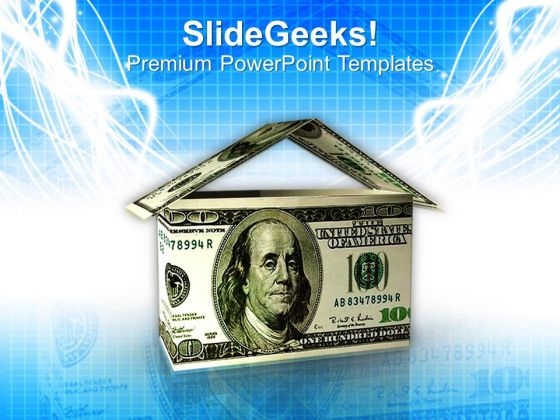 Image Of House Made Of Money Success PowerPoint Templates Ppt Backgrounds For Slides 1212 Image Of House Made Of Money Success PowerPoint Templates Ppt Backgrounds For Slides 1212