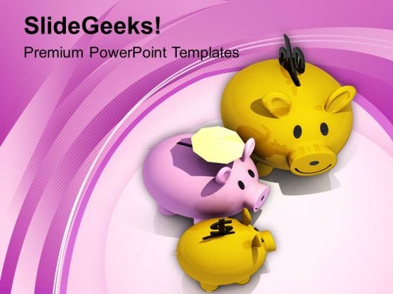 Image Of Piggy Banks Safe Investment PowerPoint Templates Ppt Backgrounds For Slides 0713 Image Of Piggy Banks Safe Investment PowerPoint Templates Ppt Backgrounds For Slides 0713