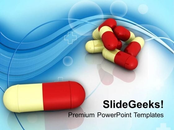 Image Of Red Yellow Capsules PowerPoint Templates Ppt Backgrounds For Slides 0713 Image Of Red Yellow Capsules PowerPoint Templates Ppt Backgrounds For Slides 0713