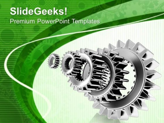 Image Of Silver Metal Gears PowerPoint Templates Ppt Backgrounds For Slides 0713 Image Of Silver Metal Gears PowerPoint Templates Ppt Backgrounds For Slides 0713
