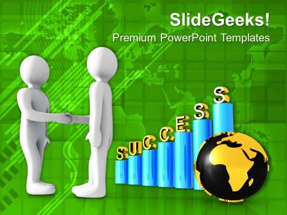 Image Of Success Bar Graph With Handshake PowerPoint Templates Ppt Backgrounds For Slides 0713 Image Of Success Bar Graph With Handshake PowerPoint Templates Ppt Backgrounds For Slides 0713