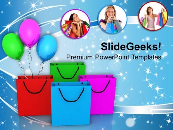 Image Of Women With Shopping Bags PowerPoint Templates Ppt Backgrounds For Slides 0713 Image Of Women With Shopping Bags PowerPoint Templates Ppt Backgrounds For Slides 0713