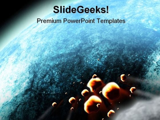 Impact Earth Globe PowerPoint Template 0810 Impact Earth Globe PowerPoint Template 0810
