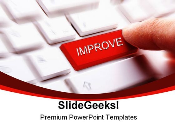 Improve Keyboard Key Business PowerPoint Backgrounds And Templates 1210 Improve Keyboard Key Business PowerPoint Backgrounds And Templates 1210