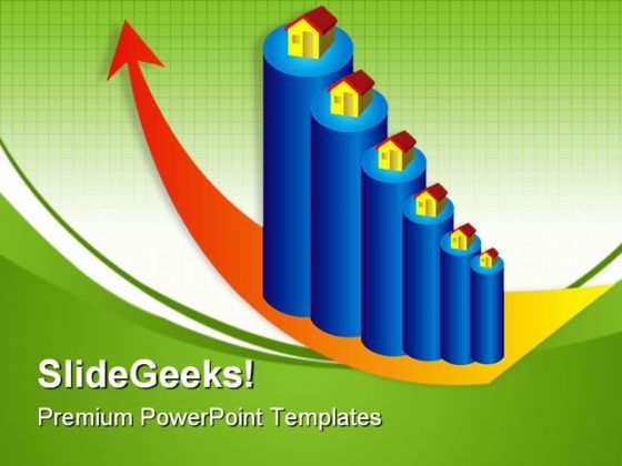 Increasing Houses Rates Real Estate PowerPoint Templates And PowerPoint Backgrounds 0611 Increasing Houses Rates Real Estate PowerPoint Templates And PowerPoint Backgrounds 0611
