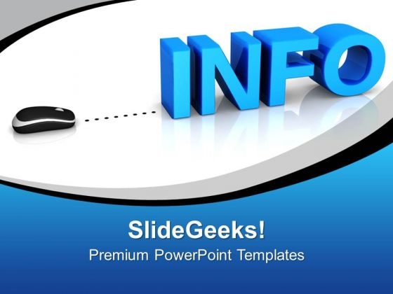 Info With Computer Mouse PowerPoint Templates Ppt Backgrounds For Slides 0213 Info With Computer Mouse PowerPoint Templates Ppt Backgrounds For Slides 0213