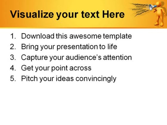 Information People PowerPoint Template 0810 interactive attractive