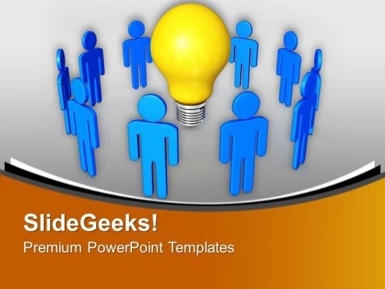 Innovative Ideas Of Team Members Business PowerPoint Templates Ppt Backgrounds For Slides 0313