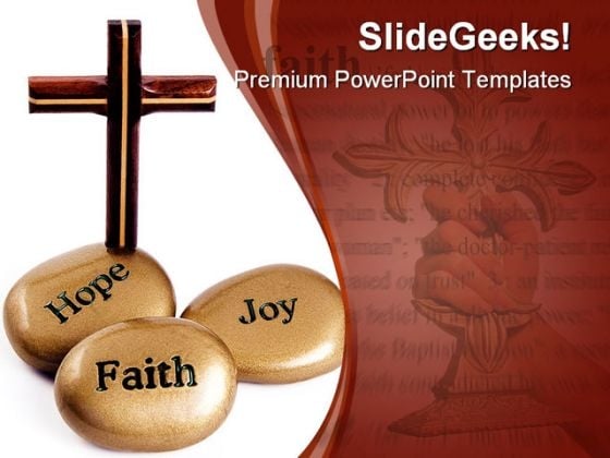 Inspirational Stones Religion PowerPoint Template 0910