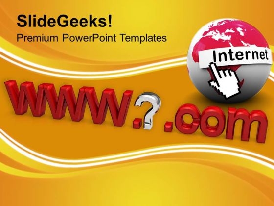 Internet Address Computer Domain Name PowerPoint Templates Ppt Backgrounds For Slides 0213