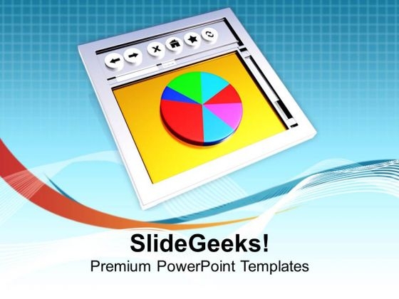Internet Browser And Pie Chart Business PowerPoint Templates Ppt Backgrounds For Slides 0513 Internet Browser And Pie Chart Business PowerPoint Templates Ppt Backgrounds For Slides 0513