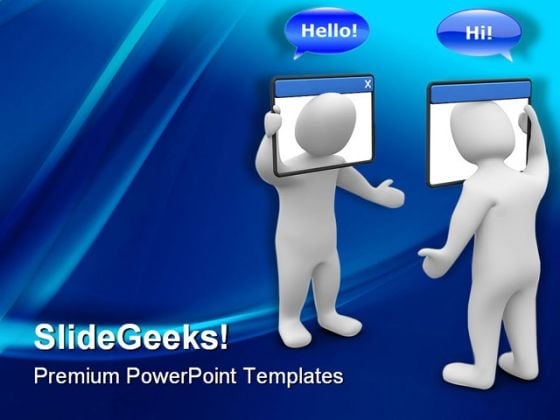 Internet Chat Concept Business PowerPoint Templates And PowerPoint Backgrounds 0111 Internet Chat Concept Business PowerPoint Templates And PowerPoint Backgrounds 0111