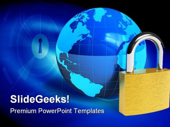 Internet Security PowerPoint Template 0910