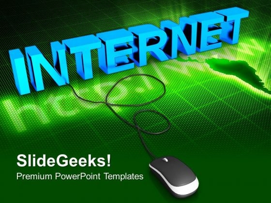 Internet With Computer Mouse PowerPoint Templates And PowerPoint Themes 0812