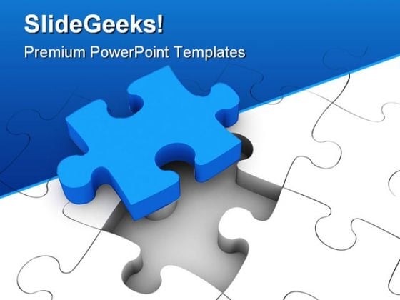Jigsaw Puzzle Shapes PowerPoint Template 0910