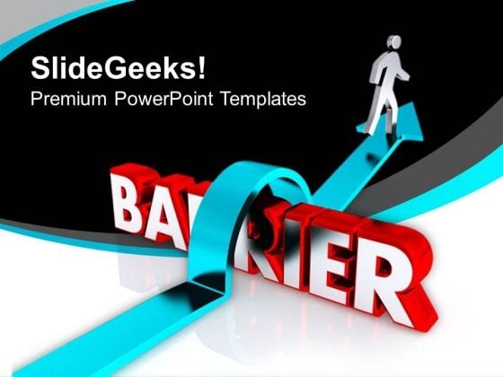 Jump Barrier For Business Growth PowerPoint Templates Ppt Backgrounds For Slides 0813 Jump Barrier For Business Growth PowerPoint Templates Ppt Backgrounds For Slides 0813
