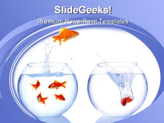 Jump Out Animals PowerPoint Template 0510 Jump Out Animals PowerPoint Template 0510